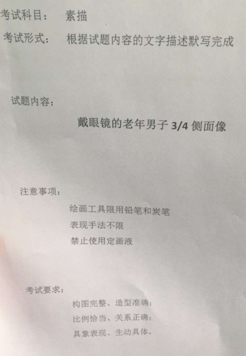 2017年北京化工大學(xué)美術(shù)素描?？伎碱}(北京第二場(chǎng)).png