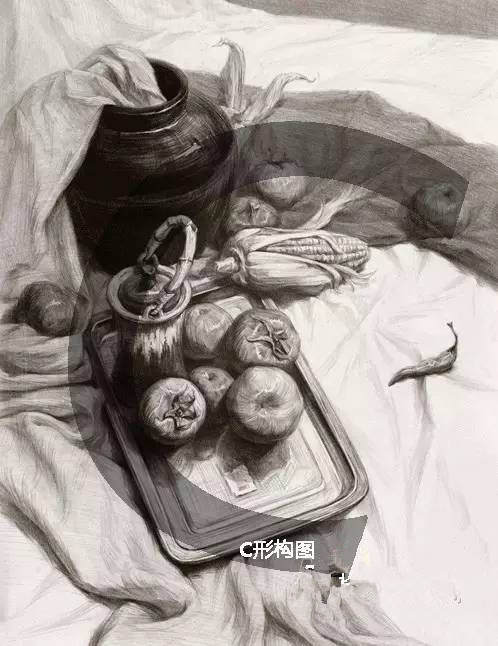 高分卷必須具備的素描靜物構(gòu)圖方式